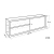 Mueble de pared profesional de acero inoxidable 160x65x40 cm
